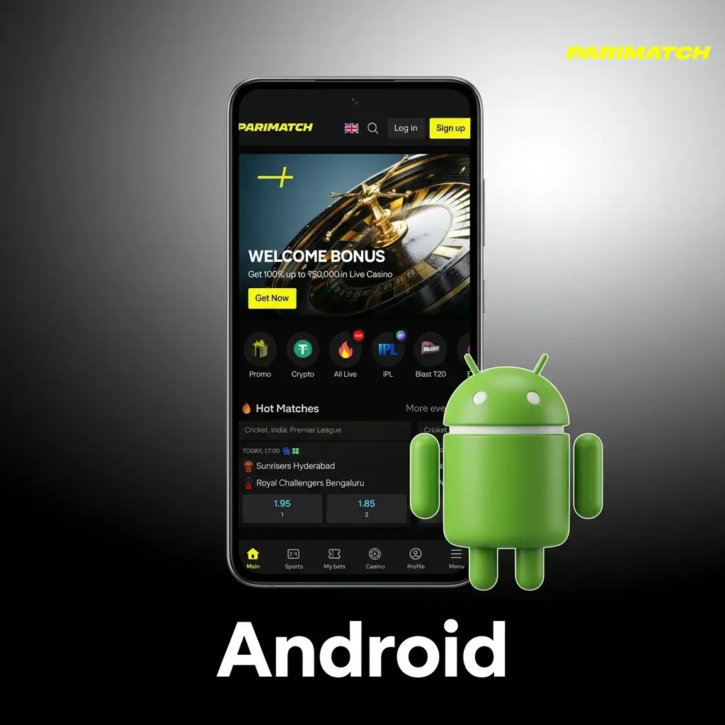 Parimatch Android APK download and installation steps for smartphones and tablets in India