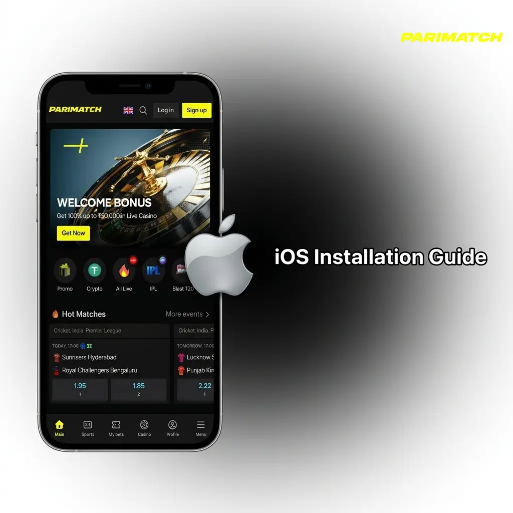 Parimatch iOS PWA installation guide for iPhone users to access Dota 2 betting via Safari home screen shortcut