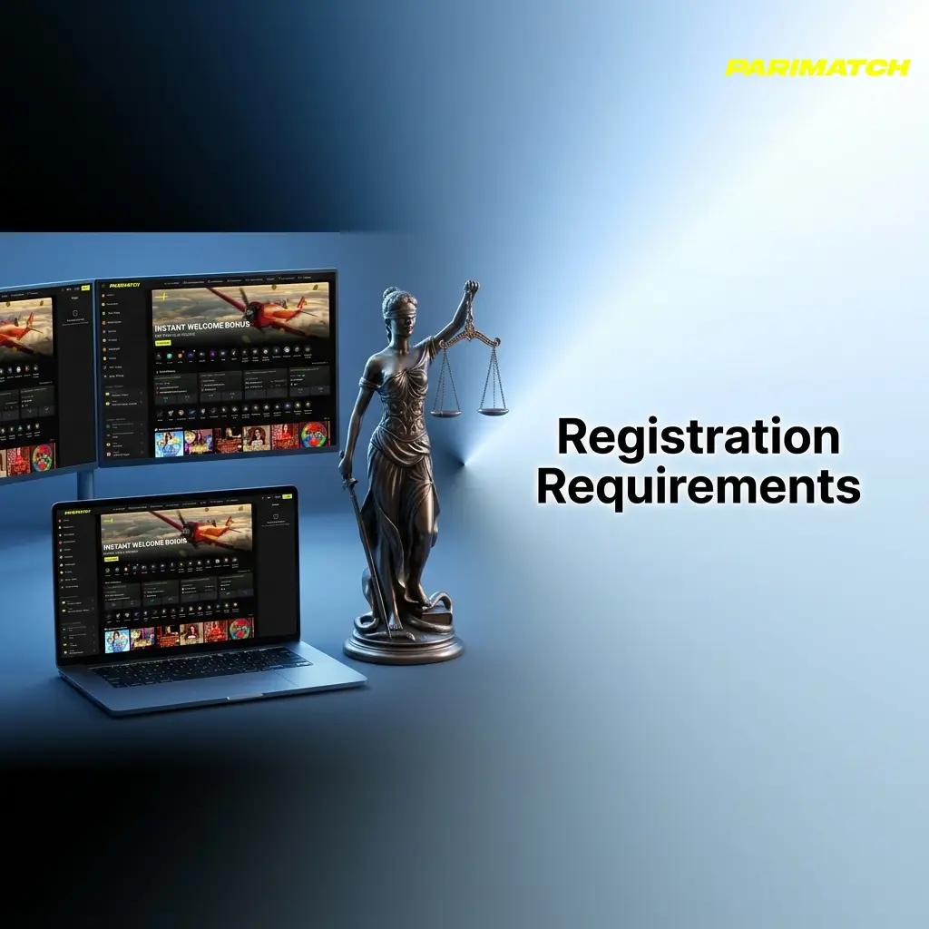 Parimatch registration requirements including age limit, one account rule, KYC verification, and geographic eligibility criteria