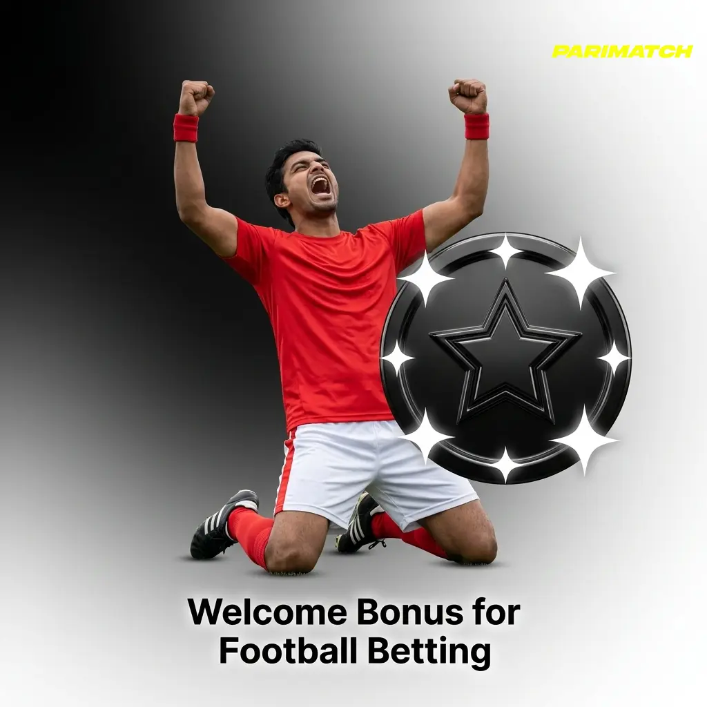 Parimatch Sports Welcome Bonus 150% up to 20,000 INR for football betting in India with UPI payment options