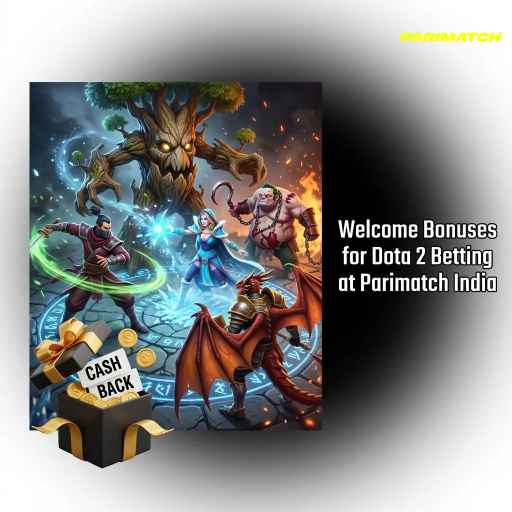 Parimatch India welcome bonuses for Dota 2 betting with up to 1,05,000 INR for new players