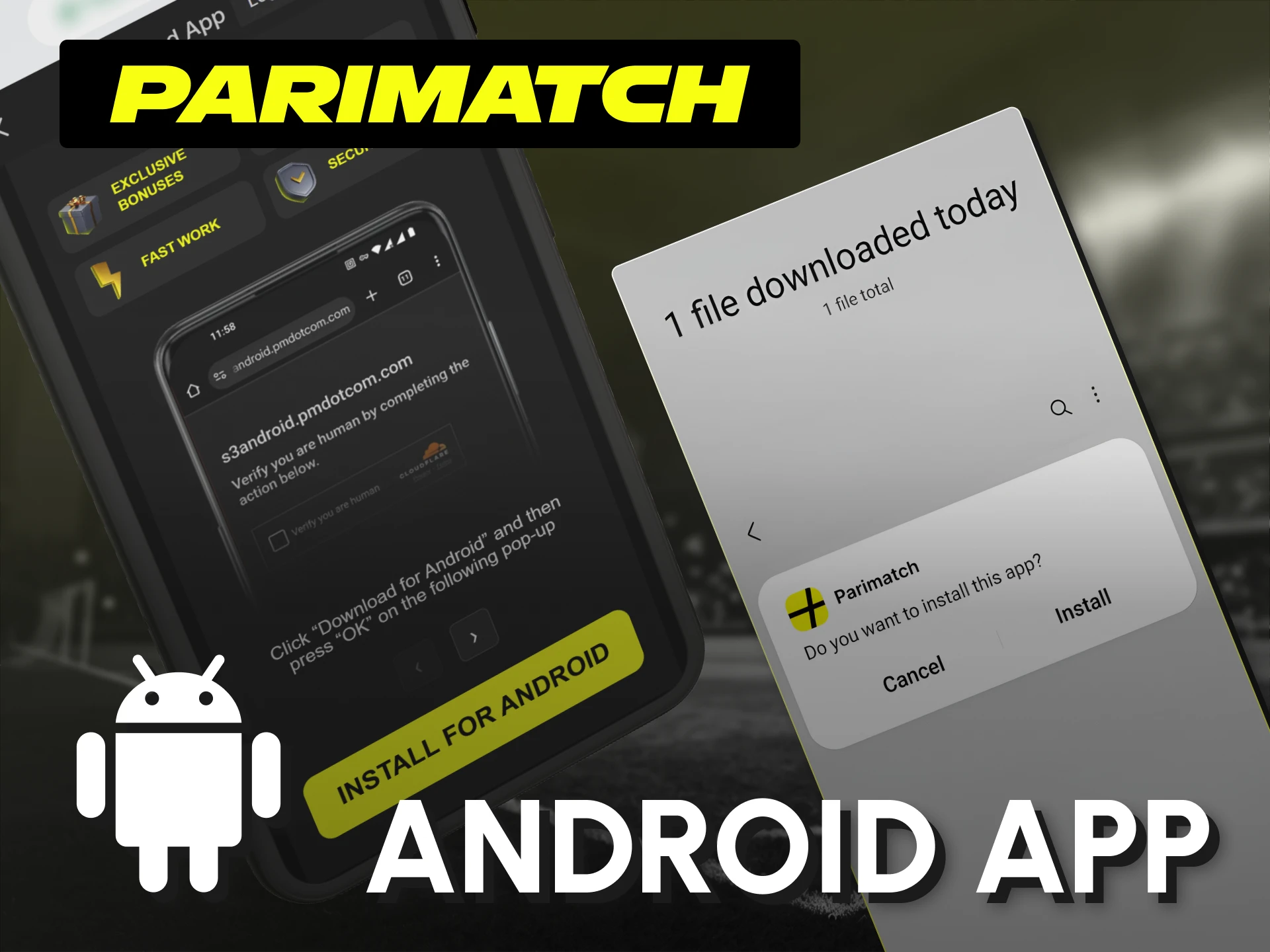 Install the optimized Android app build from Parimatch India homepage.