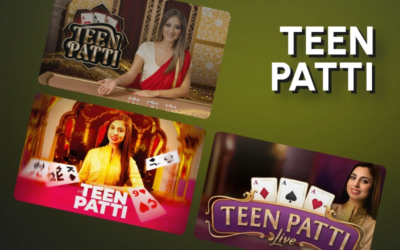 Show your best skills playing traditional Teen Patti games at Parimatch casino.