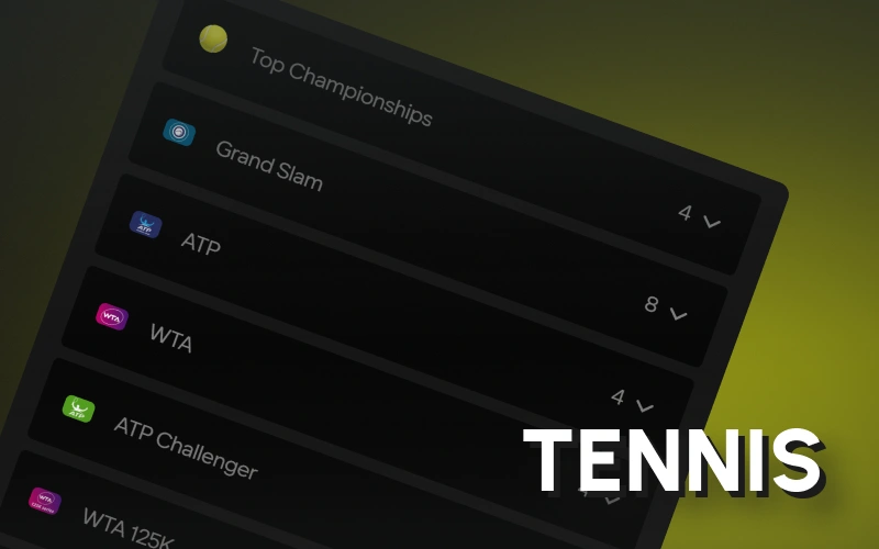 Try live grand slam tennis sports betting markets at Parimatch India.