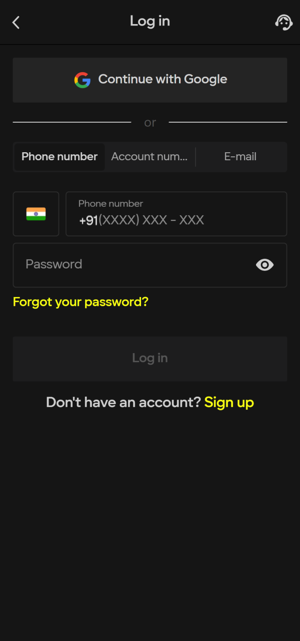 Open your active account or register to secure your Parimatch initial bet.